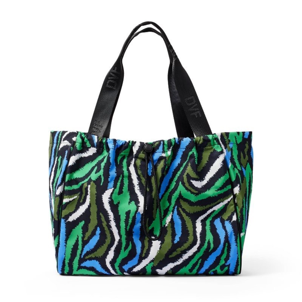 Disco Zebra Green Tote Bag - DVF for Target nwt